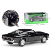 Welly 1969 Ford Mustang BOSS 429 Siyah 1:24 Model Araba thumbnail 3