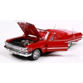 Welly Chevrolet Impala 1963 1/24 Ölçek Kırmızı thumbnail 2