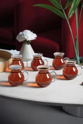 Perotti Keyfi Ala 6 Lı Borosilikat Çay Bardağı 15528 - 2