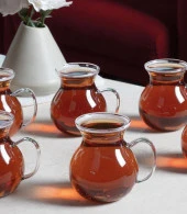 Perotti Keyfi Ala 6 Lı Borosilikat Çay Bardağı 15528 - 9