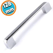 Çekmece Dolap Mutfak Kulpu Kapak Kulbu Metal Kulp Mobilya Krom Renk 128 mm Dolabı Kulpları - 1
