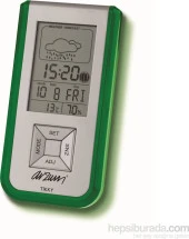 Lcd Ekranlı Çalar Saat/Nem Ölçer-Yeşil - 1