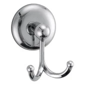 Askılık Banyo Tuvalet Lavabo Havlu Bornoz Askısı Çatal İkili Metal Askı Krom Vidalı - 1