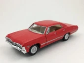 Kinsmart 1967 Chevrolet Impala 1:43 Kırmızı Çek Bırak Model Araba thumbnail 2