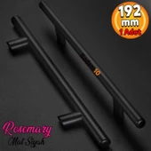 Rosemary Mobilya Mutfak Çekmece Dolap Dolabı Kapak Kulpu Kulpları Kulbu 192 Mm Mat Siyah Metal Kulp thumbnail 1
