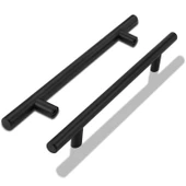 Rosemary Mobilya Mutfak Çekmece Dolap Dolabı Kapak Kulpu Kulpları Kulbu 192 Mm Mat Siyah Metal Kulp thumbnail 6