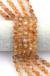 Sitrin Doğal Taş Dizi 8 mm Küre Kesim thumbnail 1