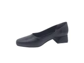 Zerhan 030 Kadın Siyah Küt Burun Alçak Topuklu Ayakkabı thumbnail 3