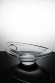 Paşabahçe El İmalatı Kristal Ortası Bombeli Oval Kase 1 Adet 13184 thumbnail 1
