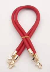 Angel Çanta Aksesuar Çift Kordon Çanta Sapı Kırmızı Renk Light Gold Metalli thumbnail 2