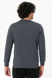 Süvari O Yaka Gri Sweat - 7