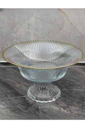 Ayaklı Meyve - Salata - Servis - Cam Sunum Kasesi - 2