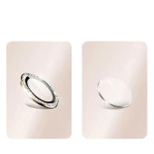 KNY Apple İphone 15 Pro Max İçin Tekli Taşlı Kamera Lens Koruyucu CL-06 Gold - 3