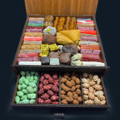 Hediyelik Kişiye Özel Karışık Çekmeceli Ahşap Kutu 3 Kg - 1
