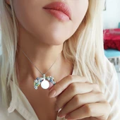 Vaoov 925 Ayar Gümüş Açılan İsimli Çiçek Kolye thumbnail 3