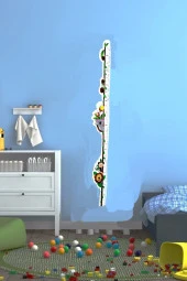Hayal Sepeti eğlenceli Boy Cetveli Çocuk Odası Yapışkanlı Duvar cetveli - 5