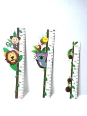 Hayal Sepeti eğlenceli Boy Cetveli Çocuk Odası Yapışkanlı Duvar cetveli - 2