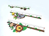 Hayal Sepeti eğlenceli Boy Cetveli Çocuk Odası Yapışkanlı Duvar cetveli - 6