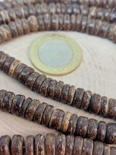 Hindistan Cevizi Kabuğu Ahşap Dizi Rondela Kesim 8.5*3mm (45284) thumbnail 2