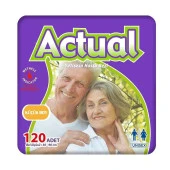 Actual Yetişkin Small Beden 120 Adet Hasta Bezi - 1