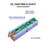 Xiaomi Vacuum Mop 1C 2in1 STYTJ01ZHM Uyumlu Robot Süpürge Pili 5800mah Lityum İyon Robogil Pil ve Batarya Paketi - 4