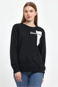 Kadın Bisiklet Yaka Rahat Kalıp 3 iplik Kalın W.Brooklyn Baskılı Sweatshirt SPR24SWK31 - 5