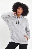 Süperlife Kadın Kapşonlu Rahat Kalıp İçi Polarlı 3 iplik Orta Brooklyn Baskılı SweatShırt spr24swk13 - 8