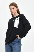Kadın Bisiklet Yaka Rahat Kalıp 3 iplik Kalın W.Brooklyn Baskılı Sweatshirt SPR24SWK31 - 2