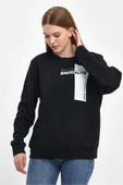 Kadın Bisiklet Yaka Rahat Kalıp 3 iplik Kalın W.Brooklyn Baskılı Sweatshirt SPR24SWK31 - 4