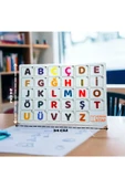 Eğitici Ahşap Montessori Renkli Alfabe Harfler Seti - 2