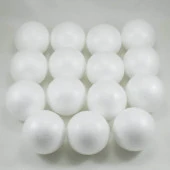 Strafor Köpük Top 3 cm 50 Adet Sert Köpük Top Süs - 4