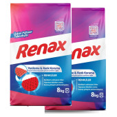 Renax Matik Renkliler İçin Toz Çamaşır Deterjanı 16 Kg - 1