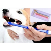 3B Trend Kedi Köpek Çift Taraflı Diş Fırçası Yavru ve Yetişkinler Pet Diş Sağlığı Koruma - 3