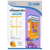 Vitaminiks Larjinin, Kolin, Magnezyum Çinko içeren balik yağı 200 ml thumbnail 2