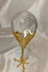 kristal Cam Küre Gold Kaidede I Love You thumbnail 3