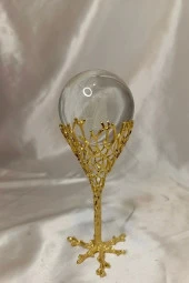 kristal Cam Küre Gold Kaidede I Love You thumbnail 4