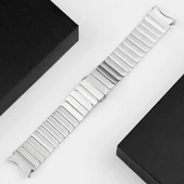 Samsung Galaxy Watch 4 5 6 7 FE 40 44 Classic 42 43 46 47 mm Kordon Baklalı Metal Kordon thumbnail 8