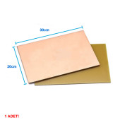 20x30cm Tek Yüz Bakır Plaket Pcb  Elektronik Baskı Devre Prototip Test Deney Deneme Kartı FR4 Kaliteli Pcb Levha - 8