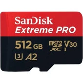 Sandisk Extreme Pro 512GB 200/140MB/S Microsd V30 Hafıza Kartı SDSQXCD-512G thumbnail 1