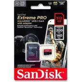 Sandisk Extreme Pro 512GB 200/140MB/S Microsd V30 Hafıza Kartı SDSQXCD-512G thumbnail 4