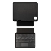 Zore Apple ile uyumlu iPad Pro 12.9 2020 (4.Nesil) Border Keyboard Bluetooh Bağlantılı Standlı Klavyeli Tablet Kılıfı - 6