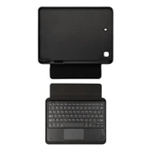 Zore Apple ile uyumlu iPad 10.2 2021 (9.Nesil) Border Keyboard Bluetooh Bağlantılı Standlı Klavyeli Tablet Kılıfı - 5