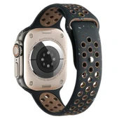 Zore Apple ile uyumlu Watch 7 41mm Kordon Yeni Seri 2023 KRD-02 Silikon Strap Kayış - 9