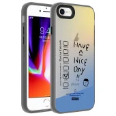 Apple iPhone SE 2022 Kılıf Desenli  Dragon Sert Kapak - 3