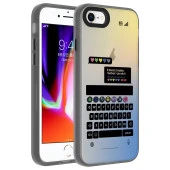 Apple iPhone SE 2022 Kılıf Desenli  Dragon Sert Kapak - 5