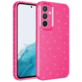 Zore Galaxy ile uyumlu A34 Kılıf Kamera Korumalı Simli Lüks Koton Kapak - 8