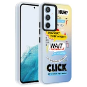 Zore Galaxy ile uyumlu A14 Kılıf Desenli Dragon Sert Kapak - 1