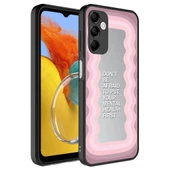 Zore Galaxy ile uyumlu M14 Kılıf Aynalı Desenli Kamera Korumalı Parlak Mirror Kapak - 9