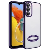 Zore Galaxy ile uyumlu M14 Kılıf Kamera Korumalı Logo Gösteren Omega Kapak - 9