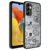 Zore Galaxy ile uyumlu M14 Kılıf Aynalı Desenli Kamera Korumalı Parlak Mirror Kapak - 7